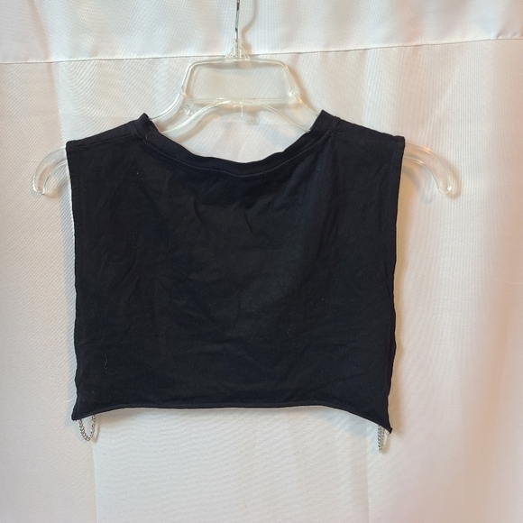 Adika Destructive Skateboard Chain Punk Crop Top - Picture 3 of 4